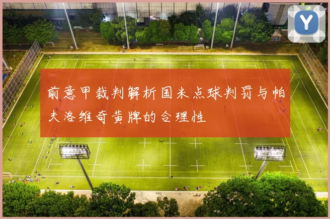 前意甲裁判解析国米点球判罚与帕夫洛维奇黄牌的合理性