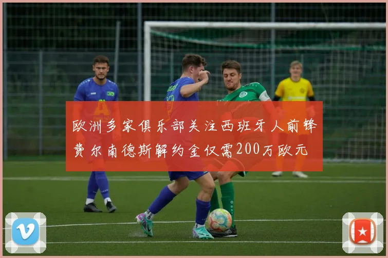 欧洲多家俱乐部关注西班牙人前锋费尔南德斯解约金仅需200万欧元