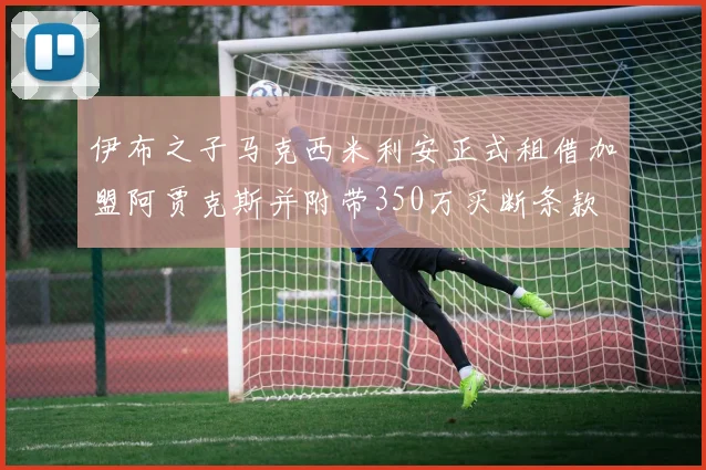 伊布之子马克西米利安正式租借加盟阿贾克斯并附带350万买断条款